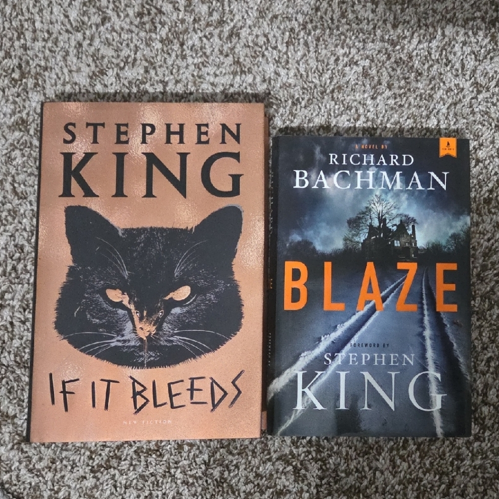 Stephen King 'If It Bleeds' and 'Blaze' Books